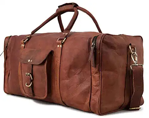 Weekender Berliner Bags Vintage New York XXL aus Leder