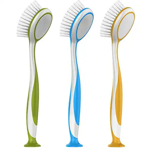 Spülbürste MR.SIGA mit Saugnapf – 3er Set für die Reinigung