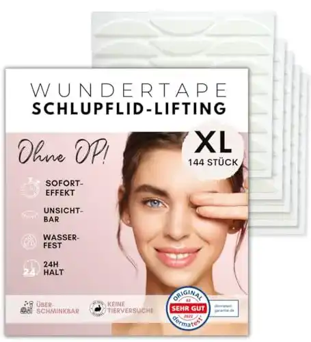 Schlupflid Tape für Augenlid Korrektur WUNDERTAPE Stripes
