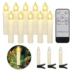 Kabellose Christbaumkerzen ZIYOUDOLI 10er LED