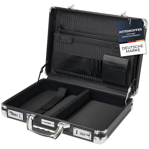 Aktenkoffer HMF 14651-02 Alu mit Zahlenschloss für Herren