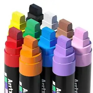 Arrtx Graffiti Acryl Marker Set mit 15mm Jumbo-Filzspitze
