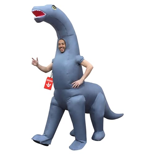 Dino Kostüm Morph für Erwachsene, aufblasbares Dinosaurier Kostüm