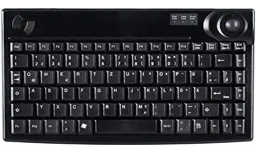 Tastatur mit Trackball Active Key AK-440-TU-B/GE für Industrieanwendungen