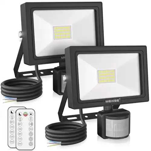LED-Strahler mit Bewegungsmelder von MEIKEE – 25W, IP66, 2100LM