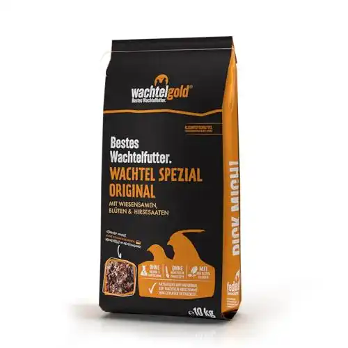 Wachtelfutter Wachtelgold Spezial Original 10kg Alleinfutter für Wachteln