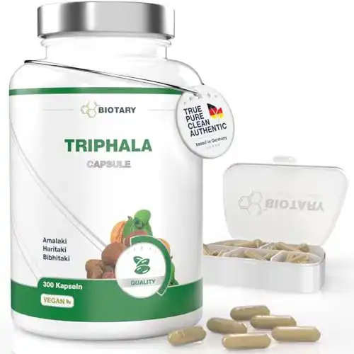 Triphala Biotary 300 Kapseln 1500 mg, 5 Monate Vorrat, Vegan