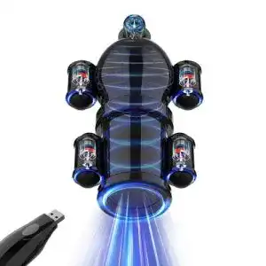 Eichelvibrator Lzmyz mit 10 Vibrationsmodi für Männer