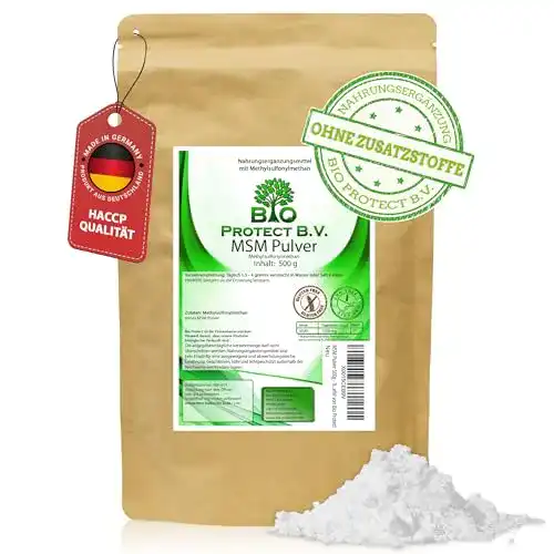 MSM Pulver BIO – Organisches Schwefelpulver 500g für Gesundheit
