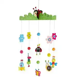 Bieco 3D Baby-Mobile Käferchen aus robustem Holz