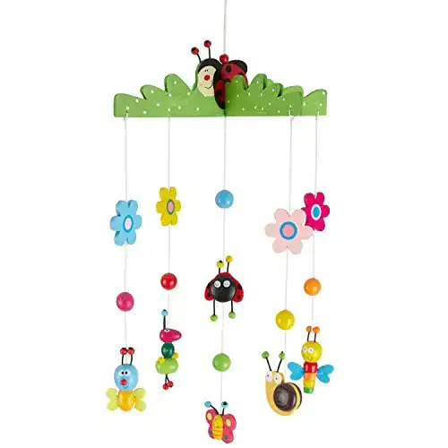 Bieco 3D Baby-Mobile Käferchen aus robustem Holz
