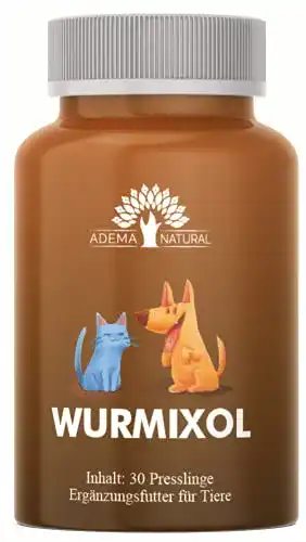 Wurmkur für Hunde und Katzen – Adema Natural Wurmixol Wurmmittel