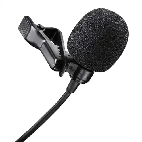 Walimex Pro Lavalier Mikrofon mit 120 cm Kabel für hochwertige Audioaufnahmen