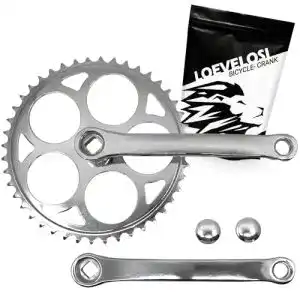 Loevelosi 1-Fach Kurbelgarnitur aus verstärktem Stahl für Fahrräder