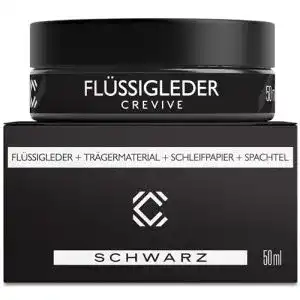 Leder Reparatur Set Crevive Flüssigleder Schwarz 50 ml für Leder