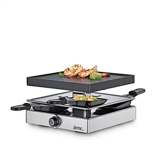 Raclette Spring Classic für 4 Personen Elektrischer Tischgrill
