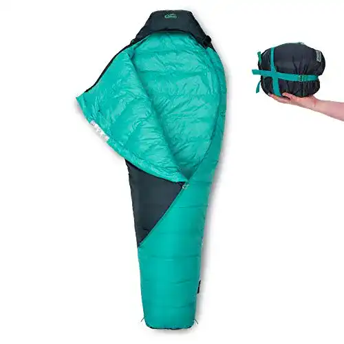 Daunenschlafsack Qeedo Asaka 3 Saisons in Größen M und L