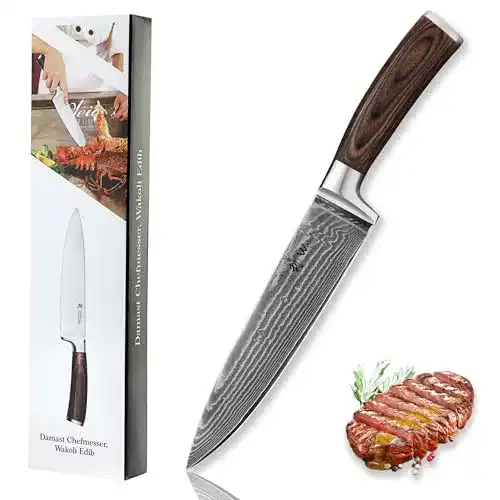 Sushi-Messer Wakoli EDIB Kochmesser aus Damaststahl (VG10)