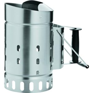 Anzündkamin Rösle für Grillkohle Edelstahl und Hitzeschutz