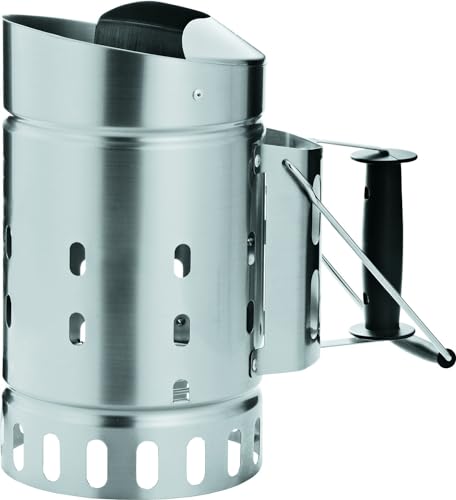 Anzündkamin Rösle für Grillkohle Edelstahl und Hitzeschutz