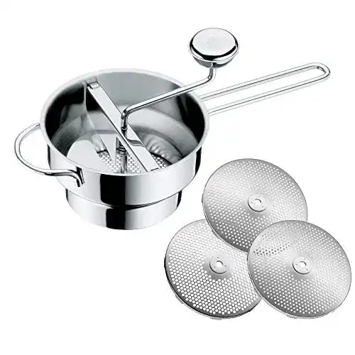 WMF Gourmet Passiermühle mit 3 Lochscheiben, 19 x 11,5 cm