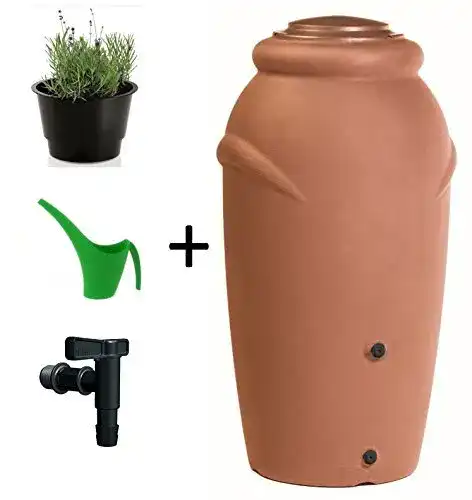 Regenwassertank Prosperplast 210 Liter mit Wasserhahn und Zubehör