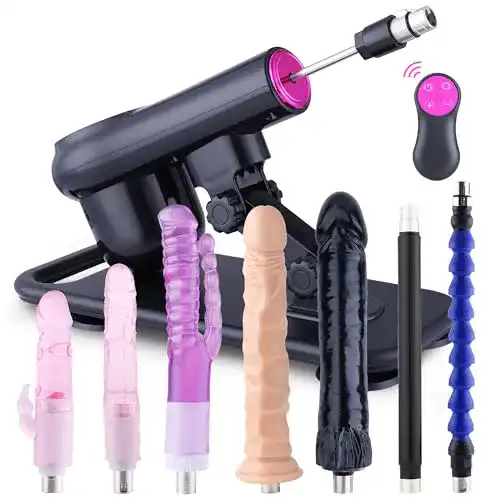 Kliclok Sexmaschine mit Dildos und Fernbedienung für Frauen