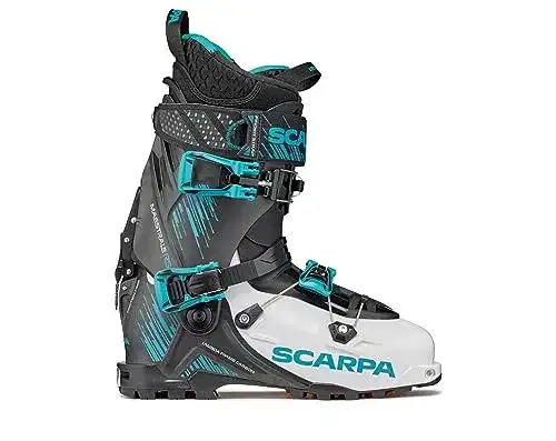 Tourenskischuhe Scarpa Maestrale RS für Herren in Weiß-Schwarz-Azur, Größe 28