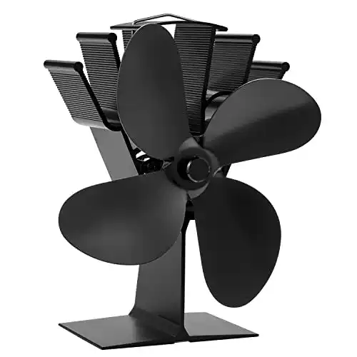 Ofenventilator Combiubiu Kaminventilator mit 4 Flügeln und leiser Funktion