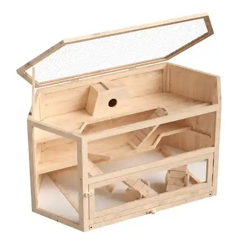 Hamsterkäfig Wiltec XXL mit 3 Etagen und 6-eckigem Design