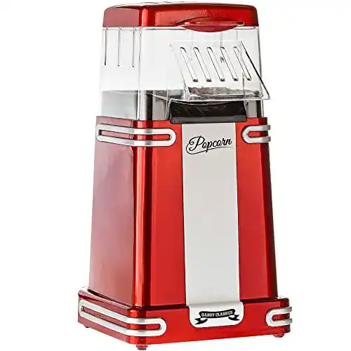 Popcornmaschine Gadgy Heissluft, Retro Popcorn Maker