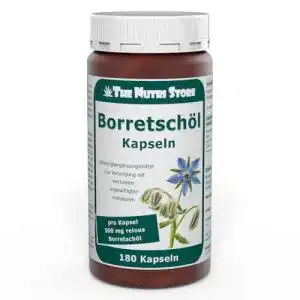 Borretschöl Kapseln 500 mg von The Nutri Store, 180 Stück