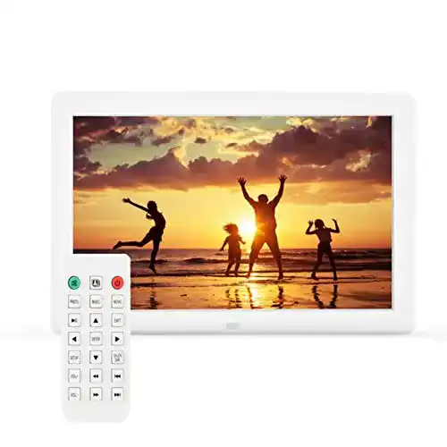 Digitaler Bilderrahmen 12 Zoll Garsent mit Fernbedienung und 32 GB Unterstützung