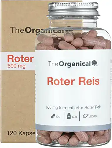 Roter Reis Kapseln TheOrganical 600 mg – 120 Stück