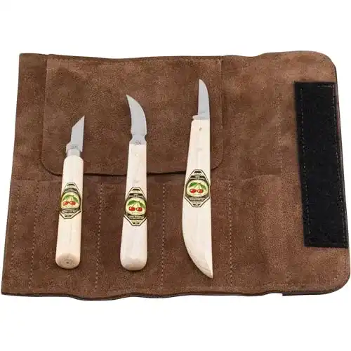 Schnitzwerkzeug Kirschen 3307000 Schnitzmessersatz 3-teilig