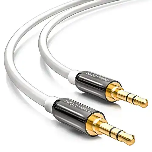 deleyCON 7,5m AUX Kabel 3,5mm Klinkenkabel Stereo