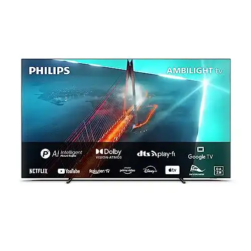 Philips OLED Fernseher 65 Zoll mit Ambilight Technologie, 65OLED708/12