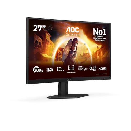 AOC C27G4ZXE 27 Zoll Curved Gaming Monitor mit 280 Hz und 1 ms Reaktionszeit