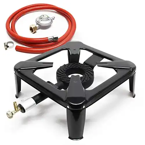Hockerkocher Wiltec Campingkocher Set mit Gaskocher und Zubehör
