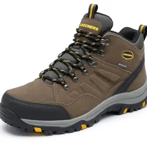 Trekkingschuhe Herren Skechers Relment Pelmo-64869 in Braun Khaki