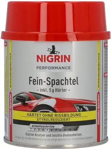 Spachtelmasse Nigrin Performance Fein-Spachtel für Autos