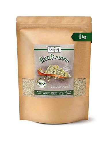 Biojoy Hanfsamen geschält 1 kg, roh und ungesalzen