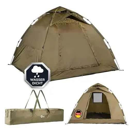 Q-Tac Ruck Zuck Bivvy Angel Zelt 2m & 3m (250 x 250 x 160 cm)