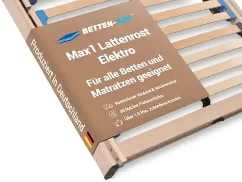 Elektrischer Lattenrost 140×200 Betten-Abc Max1 mit 28 Leisten
