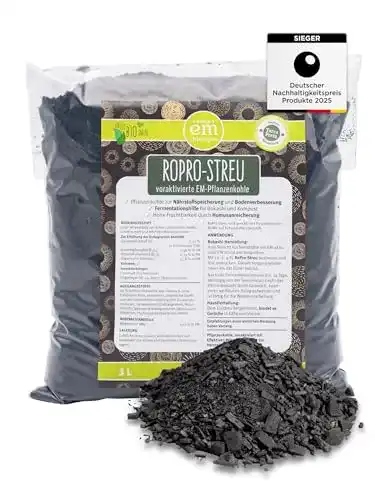 Pflanzenkohle RoPro-Streu 3 L von Fischer’s Em-Chiemgau
