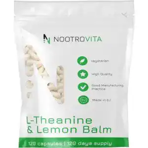 L-Theanin Nootrovita mit Zitronenmelisse 500mg – 120 Kapseln