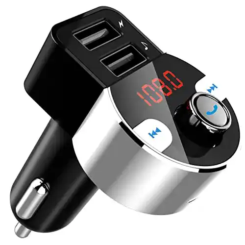 DAB-FM-Transmitter FirstE FM Transmitter mit Bluetooth für Autoradios