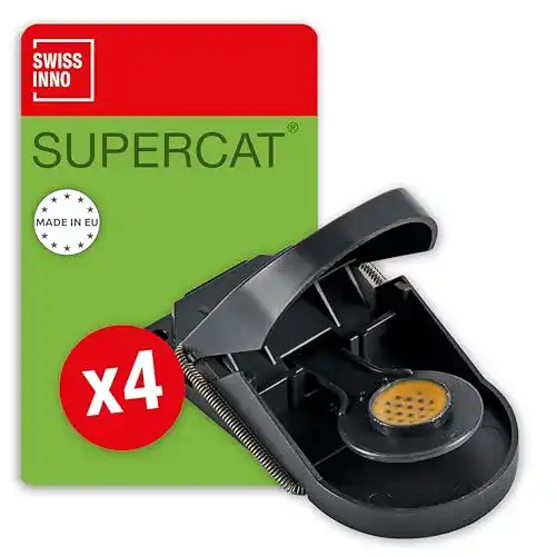Mausefalle SWISSINNO SuperCat Effektive Schlagfalle für Mäuse