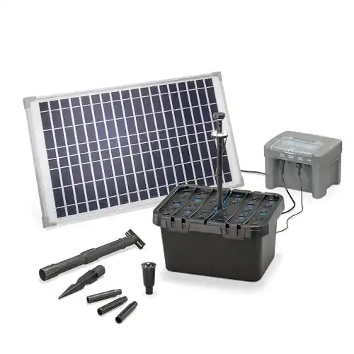 Solar Teichpumpe Esotec Solar Teichfilter Set für Teiche bis 2000 l