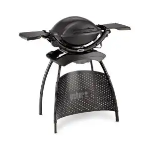Elektrostandgrill Weber Q 1400 mit tragbarem Stand und Grillfläche